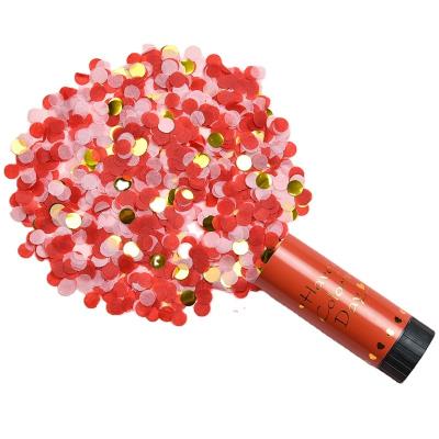 China Beautiful Colorful Brand New Balloons Party Popper Christmas For Table Gold Confetti for sale