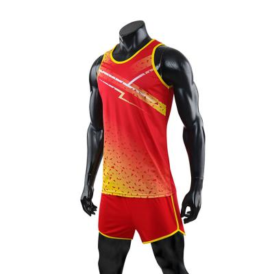 China Breathable Best Selling New Design Straight Set Running Vest Shorts Running Sportswear for sale