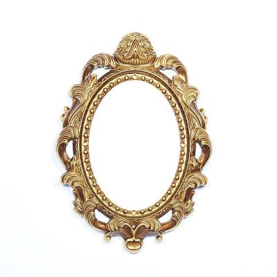 China Samll 2020 Quantity Hot Sale Acceptable Art Framed Decorative Wall Mounted Resin Mirror for sale