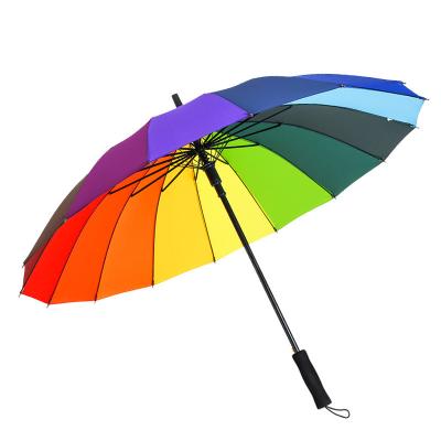 China All in 1 wholesale Chinese 16k EVA foam handle designed straight parasol paraguas umbrella for men and women for sale