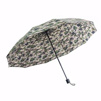 China 2021 Tropical Hot Sale Customize Innovation Manual Open Folding Offset Print Folding Military Umbrella For Promotion for sale