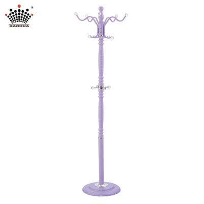 China - 2021 hot sale metal classic simple coat rack elegant hanger rack bedroom clothes rack for sale