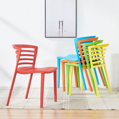 China - Dining side chair plastic dining room furniture modern design colorful plastic dining chair for sale