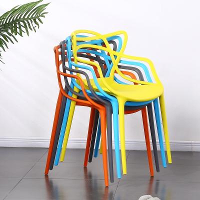 China - Home Leisure Chair Furniture PP Colorful Plastic Stacking Dining Chair for sale