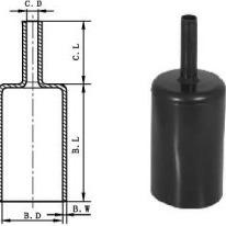 China Anode Polyolefin Heat Shrink Cable End Caps Inner Coated Cross Linked for sale