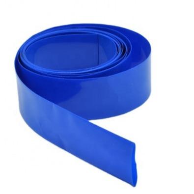 Κίνα σωλήνας 0.08mm PVC 70mm ο πλαστικός μπλε θερμότητα συρρικνώνεται τη σωλήνωση περικαλυμμάτων προς πώληση