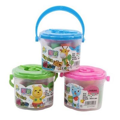 China Flour Kids DIY Air Dry Play Dough Set Wheat Mud Color Clay Plasticine Ice Cream Mold Tool Kit for sale