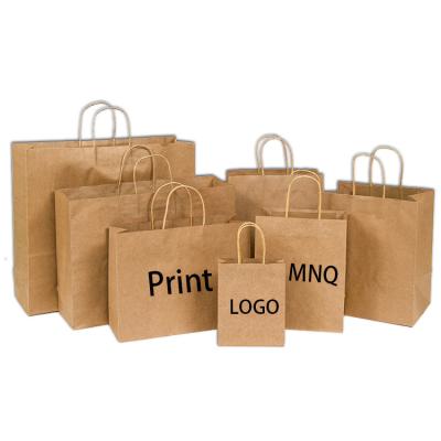 China Factory Direct Selling Recyclable Stock Packaging Paper Bag Custom Logo Gift Clothing Packaging Bag for sale