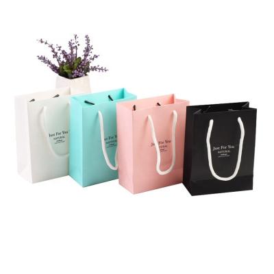 China Recyclable Jewelry Gift Bag Factory Wholesale Paper Bag Printing LOGO for sale