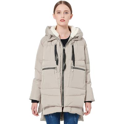 China Raincoat Plus Size Windproof Winter Women's Multi Pockets Windproof Women's Thickened Parka Jacket Women Outdoor Thickened Parka Jacket for sale