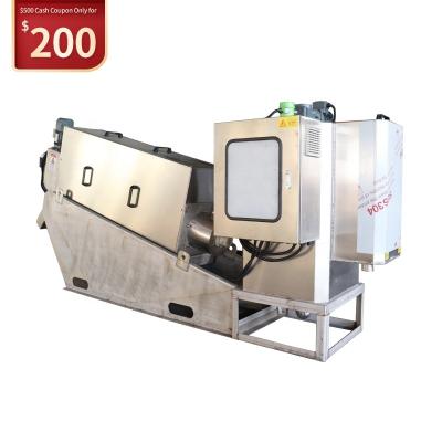 China Hotels Automatic Screw Filter Press For Sludge Wastewater Treatment Sludge Sewage Dehydrator for sale