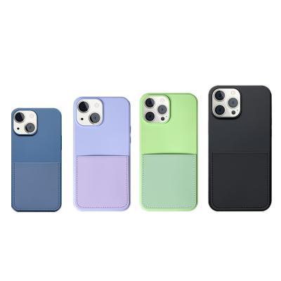 China 2021 Shockproof Best Quality Phone Cases Covers Silicon Phone Cases For Iphone 11 And 12 Series Card Slot for sale