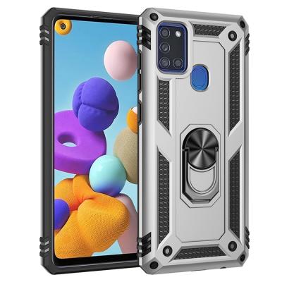 China Luxury For Samsung A21S With Ring Stand Back Case Car Mount Phone Cover For Samsung A11 A21 A31 A51 A71 for sale