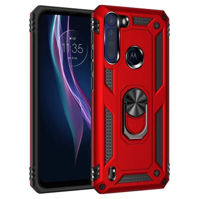 China Shockproof Heavy Duty Magnetic Ring Phone Case For Motorola One Fusion Plus One 5G Ace Macro Action Hyper Vision for sale