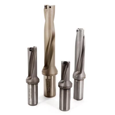 China High-Precision Indexable PCB Drilling CNC Standard-Definition Fast Drill Bits Scrapped 2XDc/3XDc/4XDc/5XD Bit Insert U Drill for sale