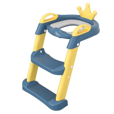 China Anti-slip pad en stap kruk 2 in 1 Potty Training Toilet voor kinderen Dieren Patroon Potty Seat Te koop