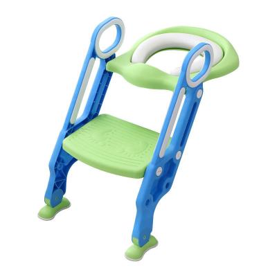 China Plastic 2 in 1 Potty Training Toilet for Kids Anti-Slip Pad Step Stool Toddler Toilet Seat for sale