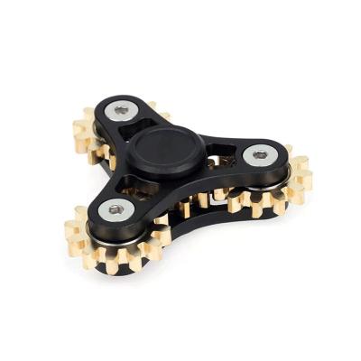 China Stressverlichtingsspeelgoed Vier tanden verbinding Puur koper gyroscoop Fidget Spinner voor volwassenen Te koop