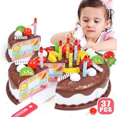 China Unisex Play House Baby Can Cut Cake Toy Kitchen Set for DIY Birthday Cake Pretend Play for sale