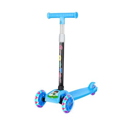 China Scooter infantil 7-9Y com altura ajustável e carroçaria grafiteada em estilo triciclo à venda