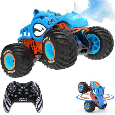 China 2.4G RC Car High Speed Stunt Monster Truck for Boys 1 16 Spray Water Mist 4WD RC Toys for sale