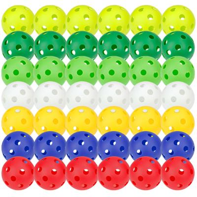 China 72mm 26 Hole EVA Pickleball Balls Strong Construction and Optimal Flight for Outdoor Play for sale