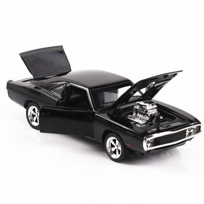 China Simulation Alloy Toy Pull Back Vehicles Toys 1 32 Passionate Warhorse Muscle Car Model for sale