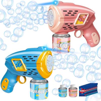 China Unisex Children's Bubble Toys 23 Hole Angel Bubble Gun with Lighting Gender Unisex for sale