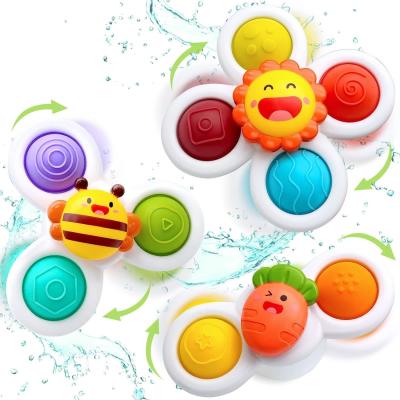 China 1 2 3 Year Olds Suction Cup Spinner Baby Learning Sensory Toy for Toddlers Unisex Gift Idea for sale