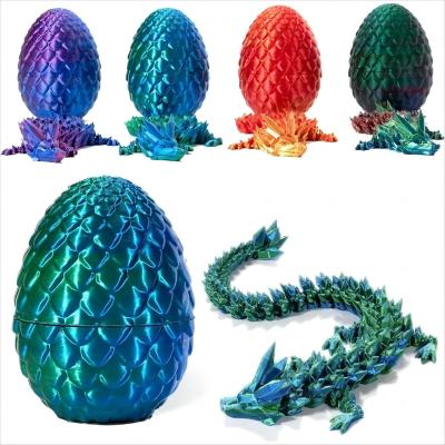 China Articulated Crystal in Egg Executive Fidget Desk Toy 3D Printed Dragon Eggs for Unisex Age Range 5-7 Years for sale