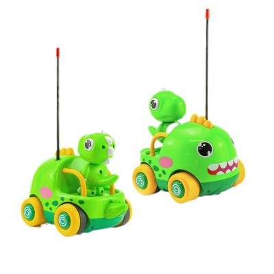 China Intermediate Skill Level Dinosaur Car Toy Cartoon Remote Control Q-Version Doll Car for sale