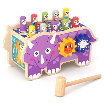 China Wooden Cartoon Hitting Ground Mouse Building Blocks for Children's Early Education for sale