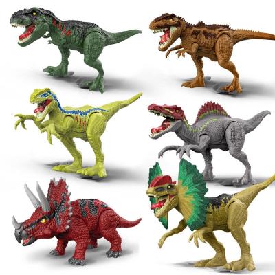 China Simulation Dinosaur Toy Pressing Sound and Light Effects PVC Material Unisex Design for sale