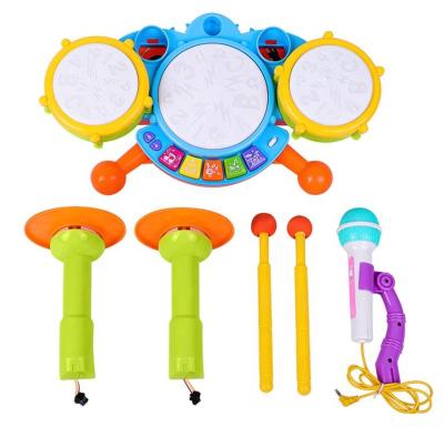 China Colorful Children's Musical Instruments Drum Set Baby Toys for Kids' Musical Learning for sale