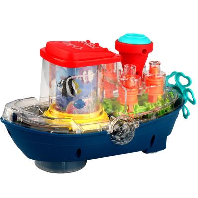 China Underwater World Puzzle Toy Electric Universal Transparent Gear Boat Items Gender Unisex for sale