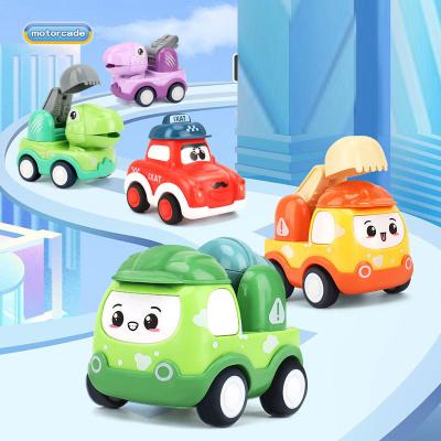 China 1 32 Scale Mini Q Cute Rescue Alliance Team Cartoon Inertia Power Car Dinosaur Car Toy for sale