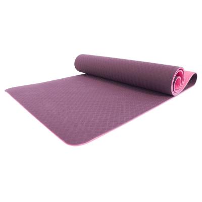 China Durable Hot Luxury Anti-tear Double Layer Reversible Yoga Mat For Pilates Exercise Band Floor Mat Gym Equipment Yoga And Home for sale