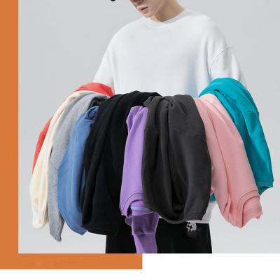 China Anti-wrinkle spring daily bottom round collar pullover hoodie loose main hoodie men and autumn leisure jacket for sale