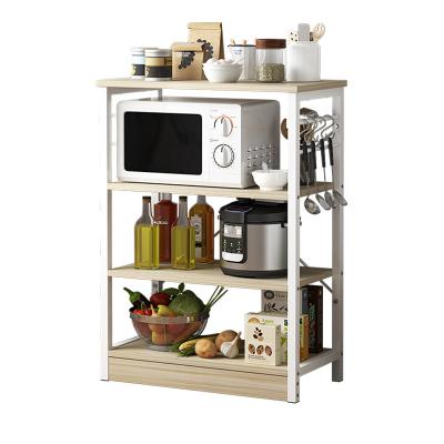 China PANEL Kitchen Rack Storage Rack Modern Hot Selling Steel Wood Home Use Kitchen Shelf Cabinet for sale