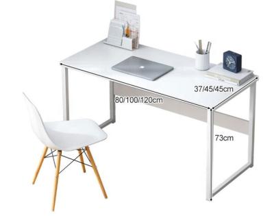 China Modern Simple And Cheap Wooden Computer Desk For Bedrooms White Color for sale