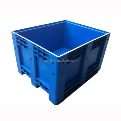 China Recyclable Plastic Solid Stacking HDPE Bulk Industrial Bin for sale