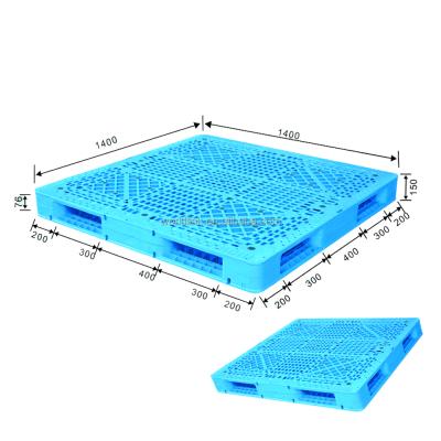 China Durable 2 Sides Strong Transport Euro Heavy Load Double Faced HDPE Pallet for sale