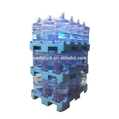 China Single Faced Single Faced Plastic Material Water Bucket HDPE Pallet for sale