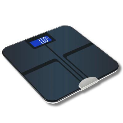 China Blue Hot Selling Water Tooth ITO Coating Amazon BMI Body Fat Scale Competitive Analyzer 12 in 1 Body Monitor Scale for sale