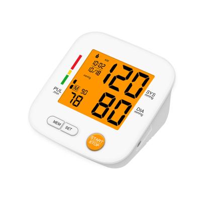 China Portable Electronic Automatic Blood Pressure Monitor Blood Pressure Cuff Metal Arm Digital Electronic Home BP Monitor for sale