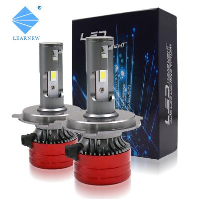 China Learnew 7000k Aviation Alloy Waterproof 9006 Lighting System H4 H7 H11 9005 Bulbs Aluminum Auto Car Led Headlight for sale