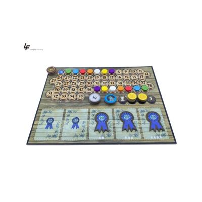 China Small Size Entertainment Art Paper Card Gray Board Die Cut Symbolic Wooden Board Game Pieces for sale