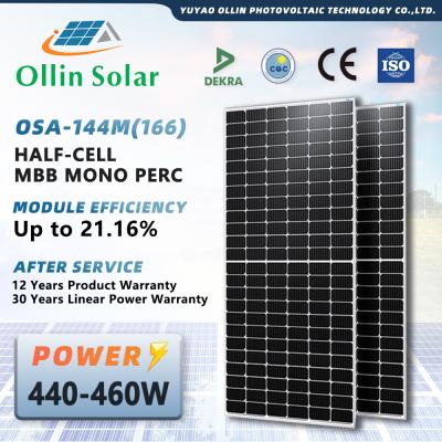 China Van het het Hoge rendement450w 500W 550W Zonnepaneel van China van de de Zonnepanelen Halve Cel Monocrystalline Zonnepaneel Kit For Homes Te koop