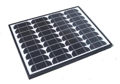 Κίνα 60 Monocrystalline ηλιακά πλαίσια πλαισίων Watt μαύρα για το φορτιστή μπαταριών 12v από το πλέγμα προς πώληση