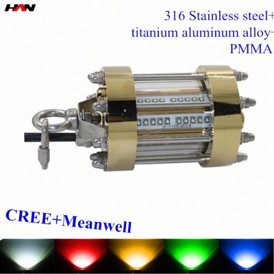 China 316 stainless steel+titanium alloy+PMMA aluminum high lumen g loomis fish for sale